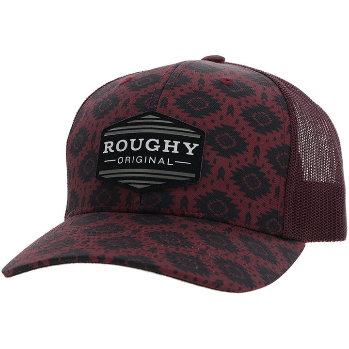 Hooey "Tribe" Roughy Hat Red W/Black & White Patch