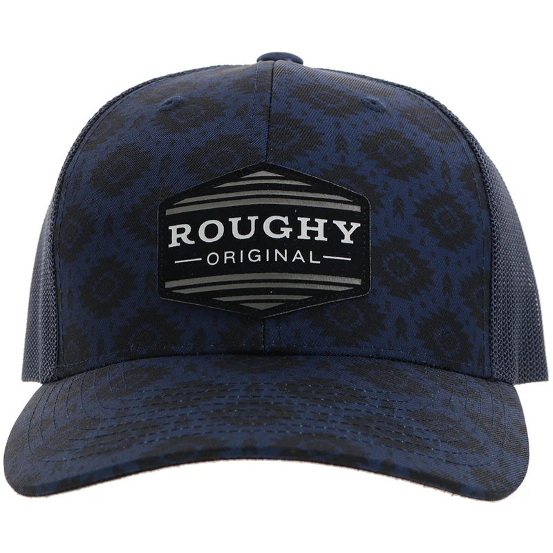 Hooey "Tribe" Roughy Hat Navy W/Black & White Patch