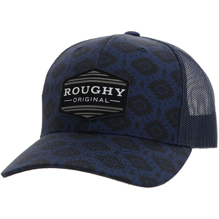 Hooey "Tribe" Roughy Hat Navy W/Black & White Patch