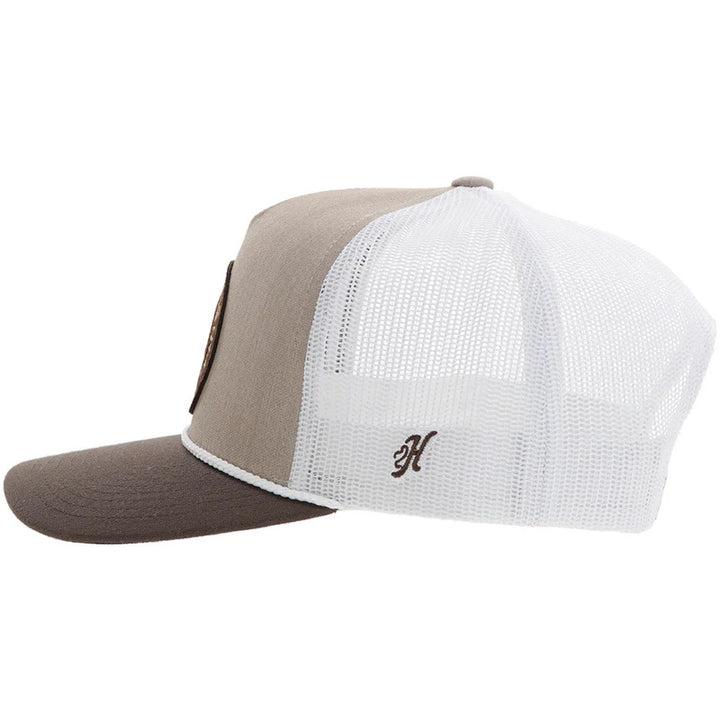 Hooey "Quanah" Hat Tan/White W/Brown/White Circle Patch