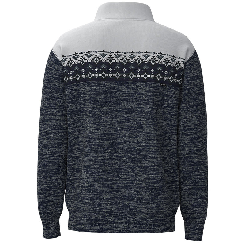 Hooey Men's "Stevie" Pullover w/Aztec - Blue