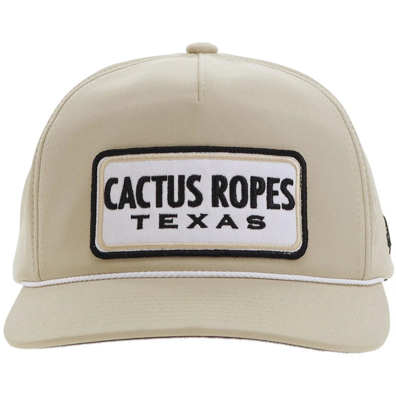 Hooey Cactus Ropes Hat Tan W/Black/White Patch