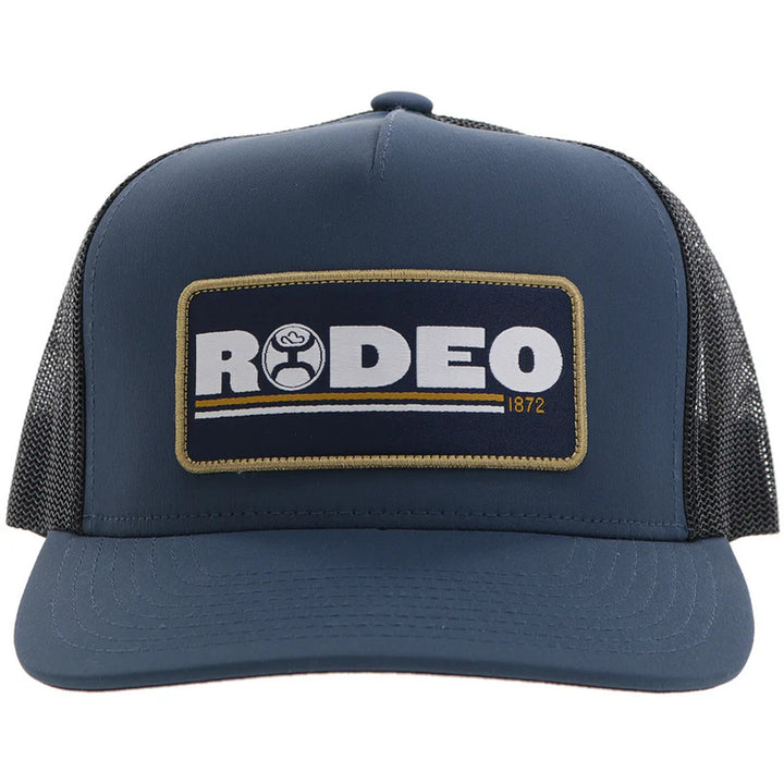 Hooey "Rodeo" Hooey Hat Navy/Black w/Navy/White/Yellow Patch