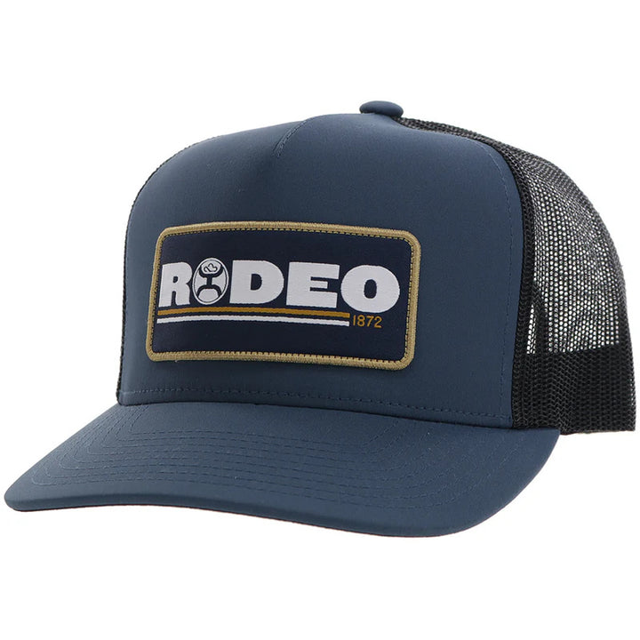 Hooey "Rodeo" Hooey Hat Navy/Black w/Navy/White/Yellow Patch