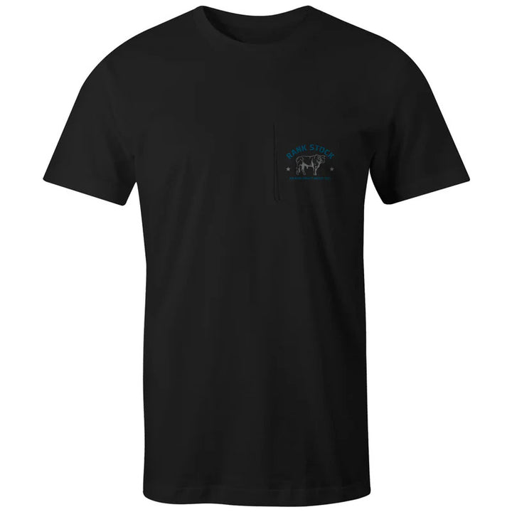 Hooey Men's Charbray" Black w/Grey/Blue Rank Stock Logo T-shirt