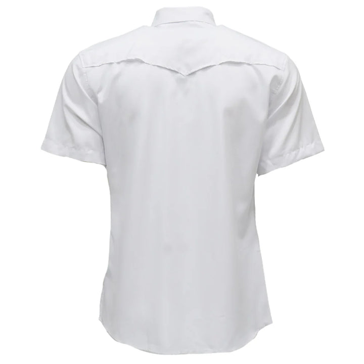Hooey Men's Sol Short Sleeve Pearl Snap Shirt White