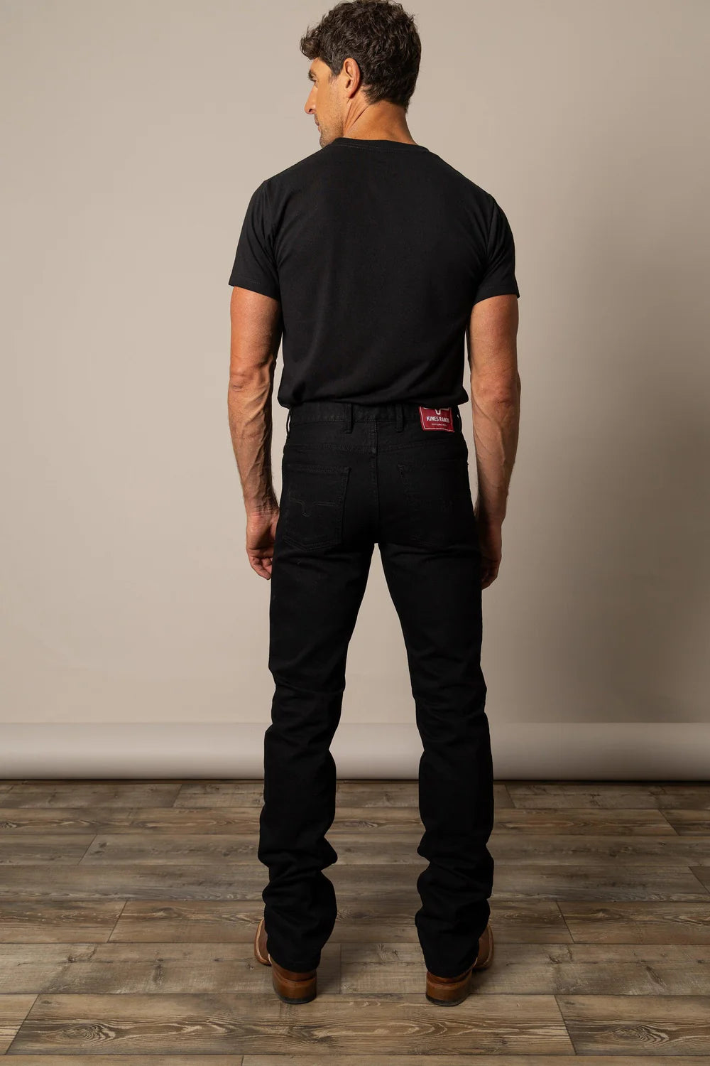 Kimes Ranch Men's James Black Boot Cut Jeans