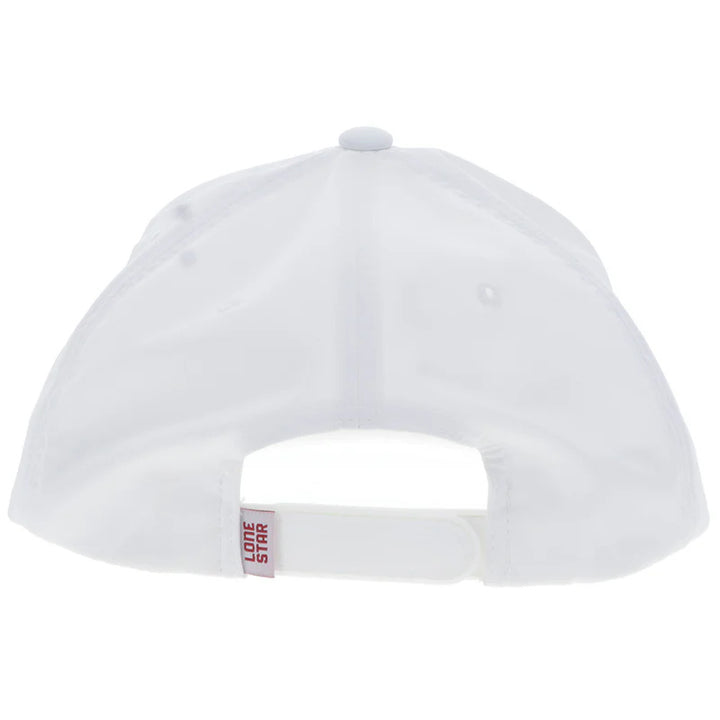 Hooey Lone Star White 5 Panel Trucker With Red Gold Logo Cap