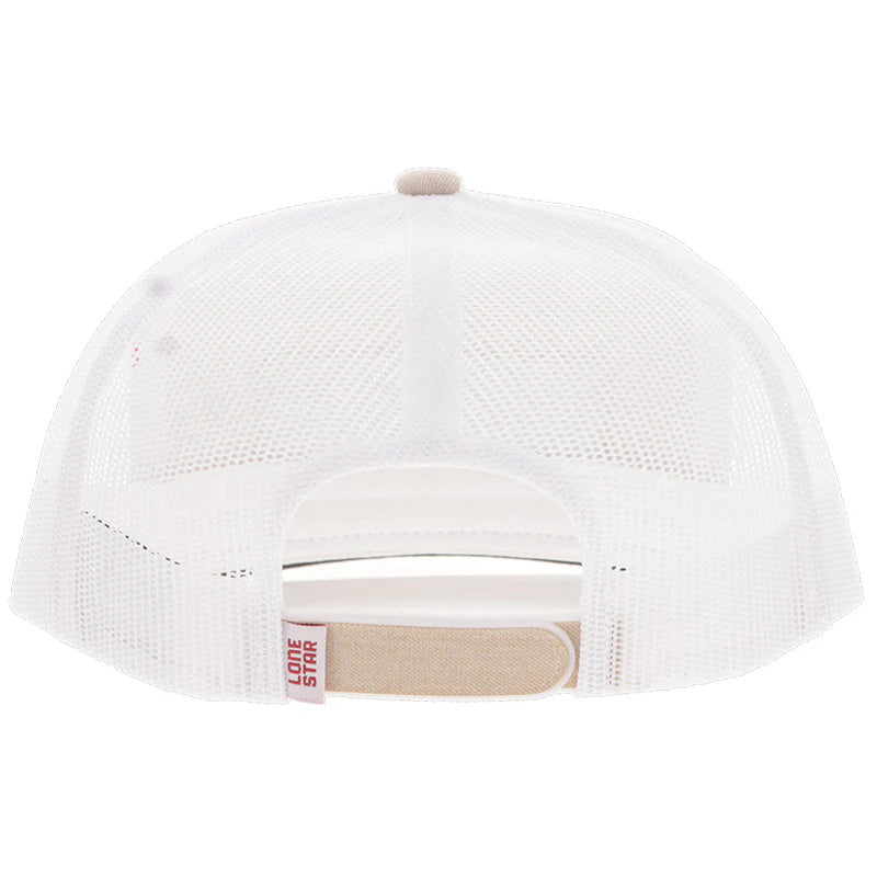 Hooey "Lone Star" Tan/White W/Red/Gold/White Patch