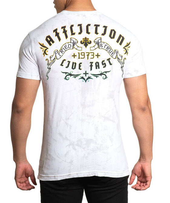 Affliction Dismantled S/S T-Shirt White