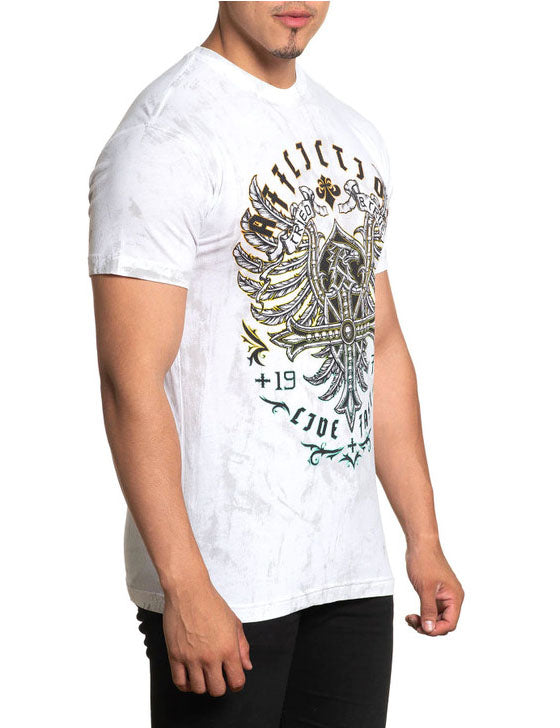 Affliction Dismantled S/S T-Shirt White