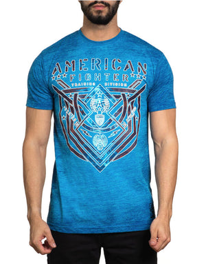 American Fighter Lost Springs T-Shirt Bissbee Blue