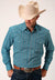 Roper Men's Long Sleeve Amarillo Allover Print Victorian Floulard Snap Shirt