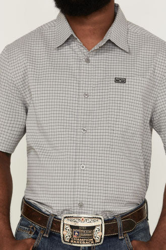 Kimes Ranch Men's Spyglass Mini Check Grey Shirt