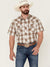 Tin Haul Men's Buffalo Dobby Short Sleeve Plaid Snap Shirt