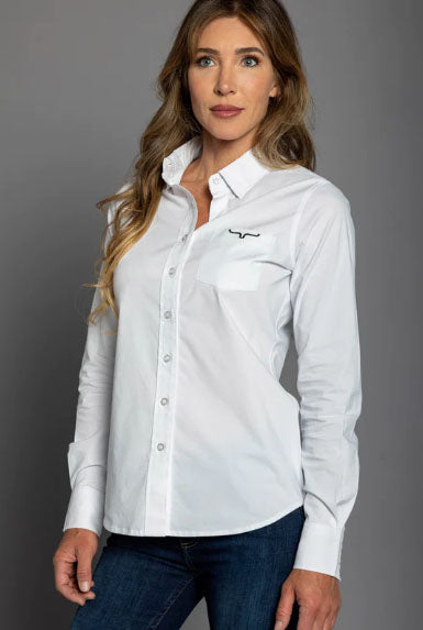 Kimes Ranch Women's Team Shirt-Top White