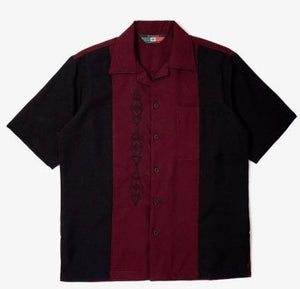 D'Accord Men's Casual Shirt Burgundy/Black 5878