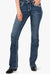Grace in LA Horse Floral Embroidery Bootcut Jeans