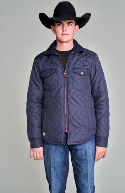 Kimes Ranch Men's Skink Quilted Jacket Navy