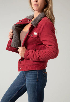 Kimes ranch Women's Winslow Sherpa Jacket Rust Cord
