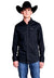 Kimes Ranch Men's Blackout Long Sleeve Snap Black Shirt