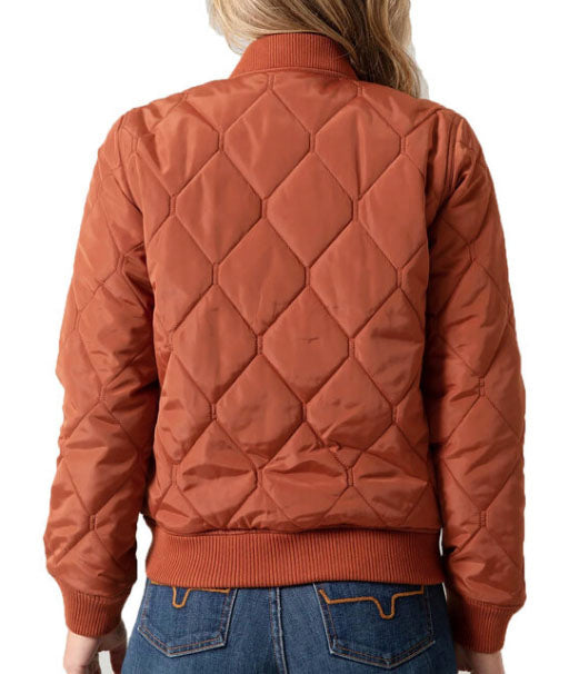 Kimes Ranch Women's Marinos Bomber Dark Rust Jacket