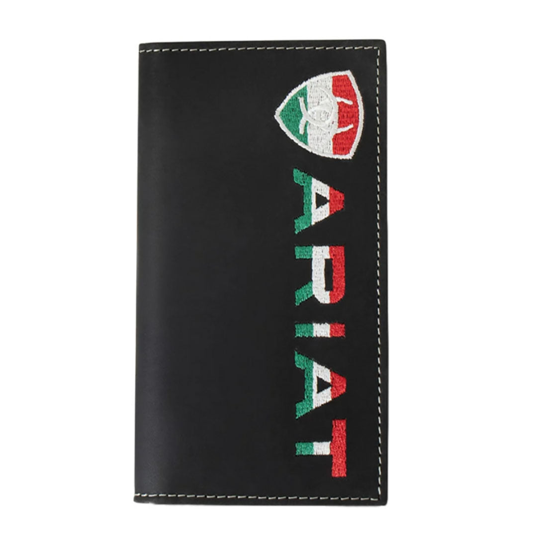 Ariat Rodeo Mexican Flag  Embroidered Wallet
