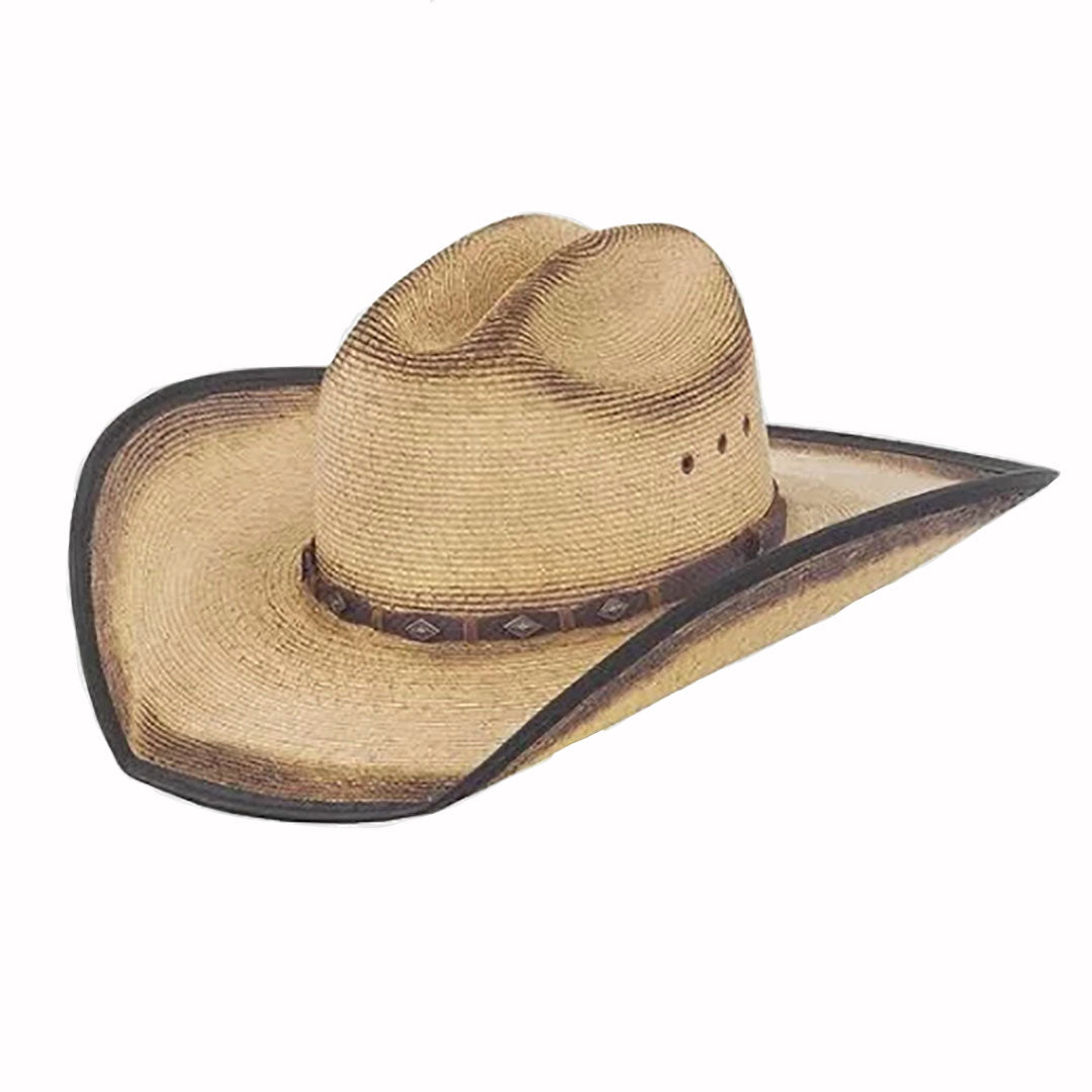 Justin Bent Rail Trigger Straw Cowboy Hat