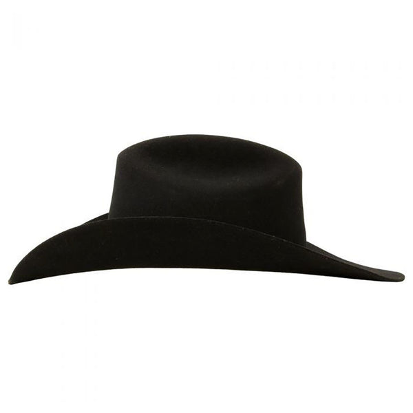 Justin 3X Riata XL Black Wool Felt Western Hat - Gavel Western Wear
