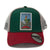 Larry Mahan Loteria El Gallo Green/Red White Mesh Trucker Hat