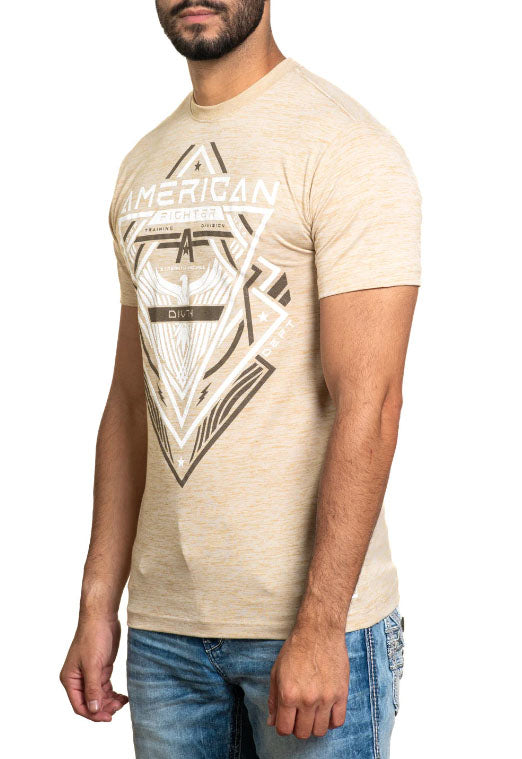 American Fighter Henagar Short Sleeve Tee T-Shirt - Sand/White