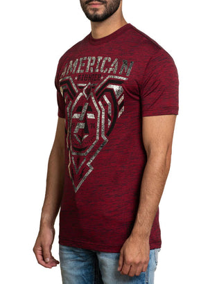 American Fighter Courtland Short Sleeve Tee T-Shirt - Jester Red/Black