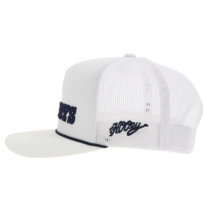 Hooey Dallas with Blue Cowboys Logo White Cap