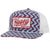 Hooey Lakota Blue/White with Red/White Rectangle Patch Cap