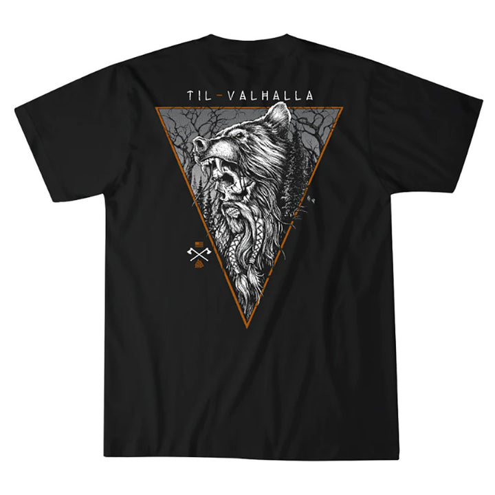 Howitzer Viking Bear Short Sleeve Tee Black Shirt