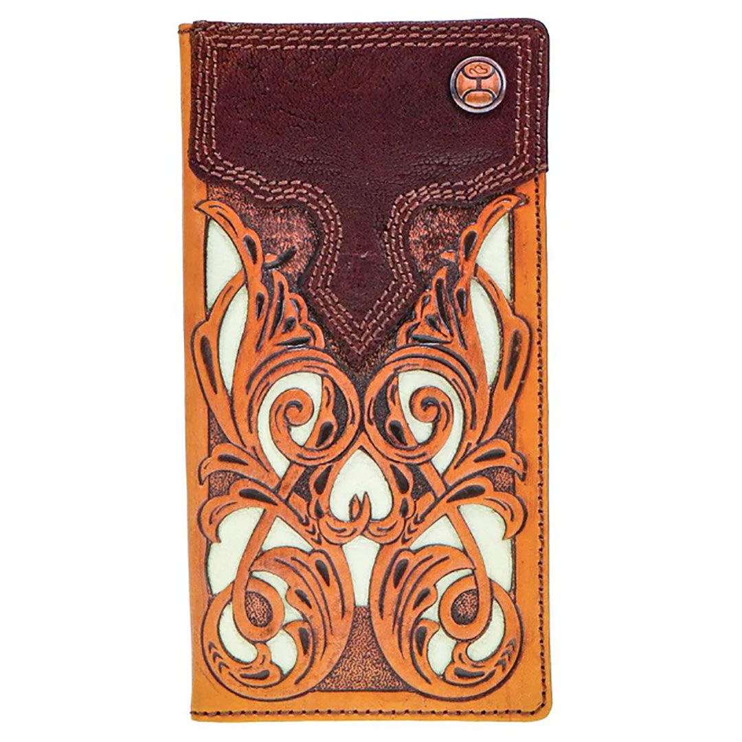 Hooey Top Notch Hand-Tooled Leather Rodeo Wallet