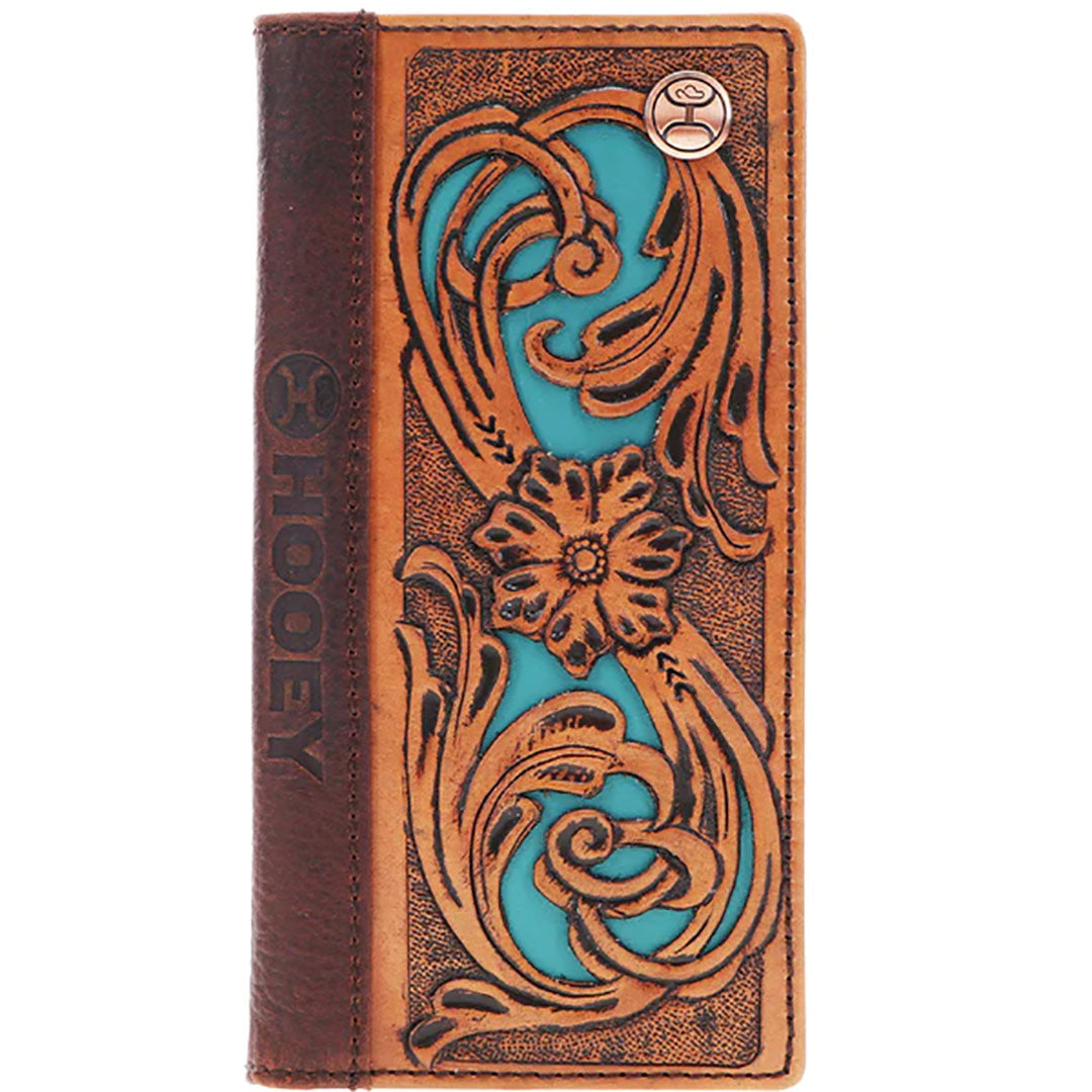 Hooey Cash Hand-Tooled Leather Rodeo Wallet