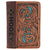 Hooey Cash Hand-Tooled Leather Bifold Money Clip Wallet
