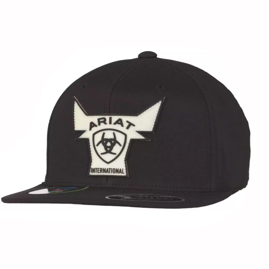 Ariat Baseball Cap Flexfit 110 Glow In The Dark Bull Black Cap – Gavel - Foto 2