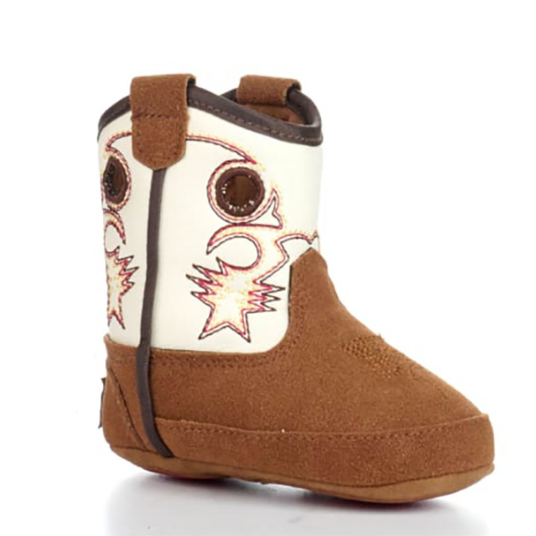 Twister Trace Baby Bucker Tan Booties