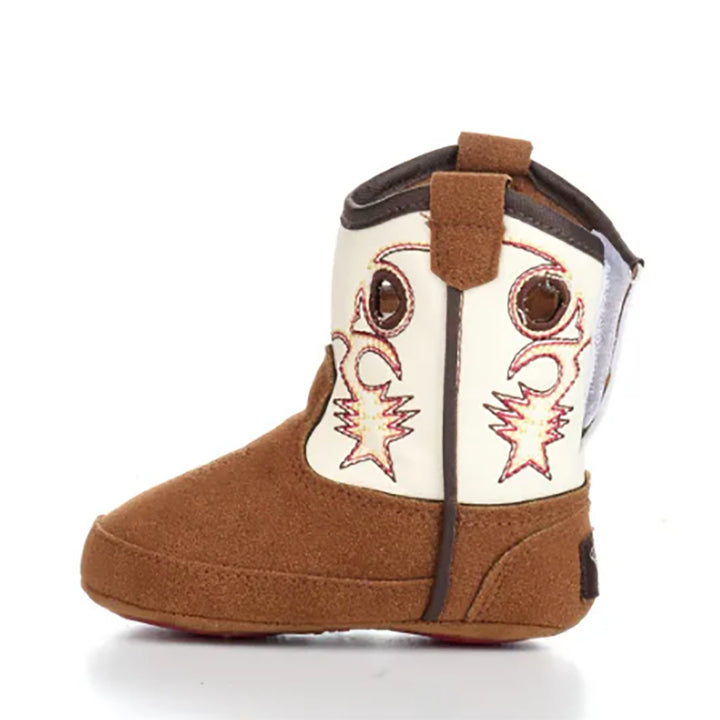 Twister Trace Baby Bucker Tan Booties