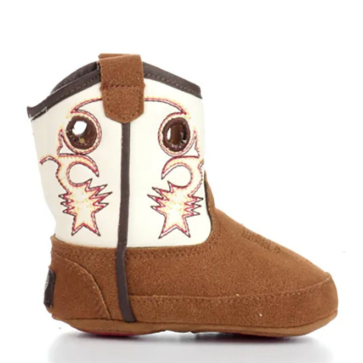 Twister Trace Baby Bucker Tan Booties