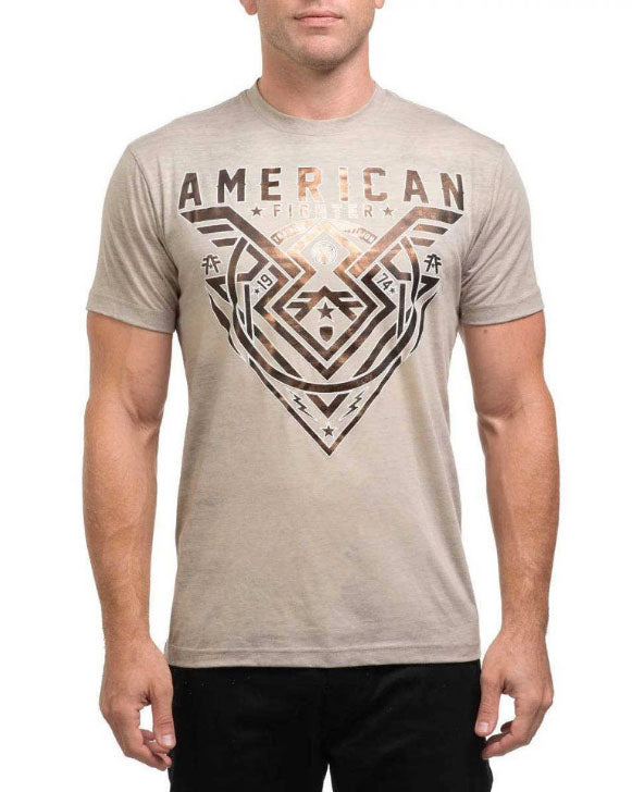 American Fighter  Oakview Short Sleeve Tee T-Shirt - Sand