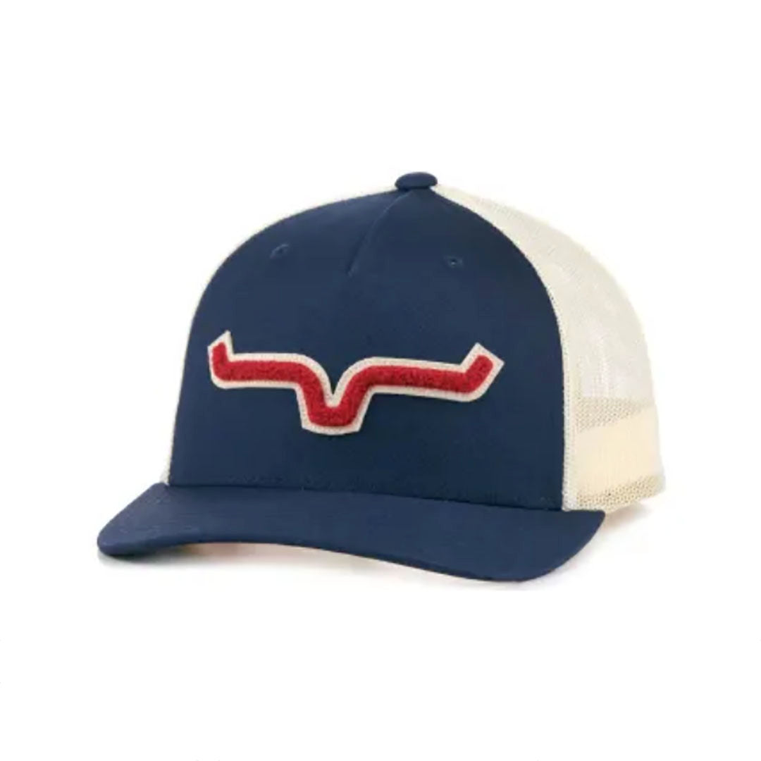 Kimes Ranch Tracker Trucker Dark Blue Cap