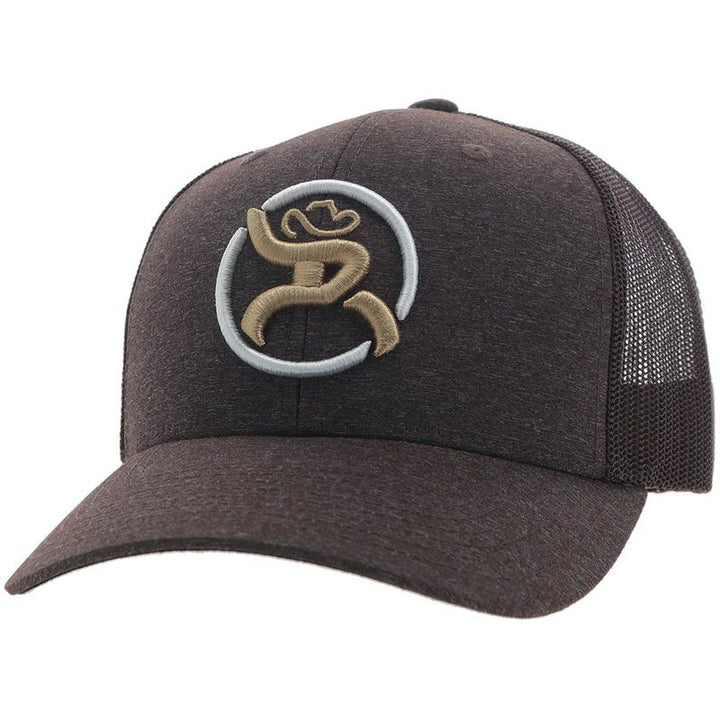 Hooey "Strap" Roughy Hat Brown w/Tan & White Logo