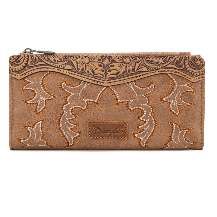 Wrangler Embroidered Bi-Fold Wallet - Khaki