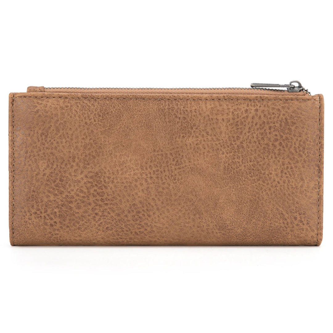 Wrangler Embroidered Bi-Fold Wallet - Khaki