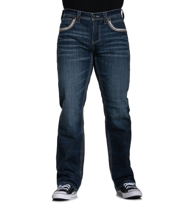 Affliction Blake Alder Relaxed Straight Jean - Alder Wash