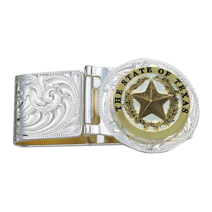 Montana Silversmiths Texas Star Hinged Money Clip