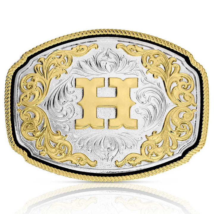 Montana Silversmiths Western Initial Buckle